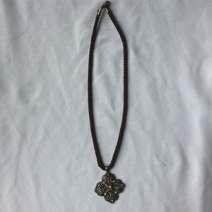 leather choker necklace